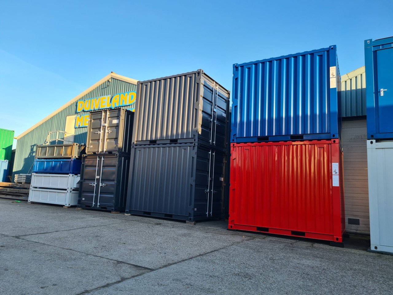 Diverse nieuwe 10, 8, 6ft opslagcontainers / bouwcontainers