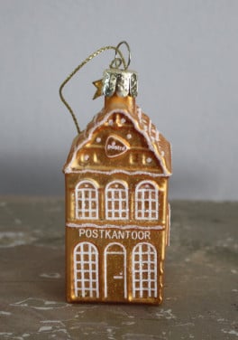 Glazen kerstbal postkantoor nr2