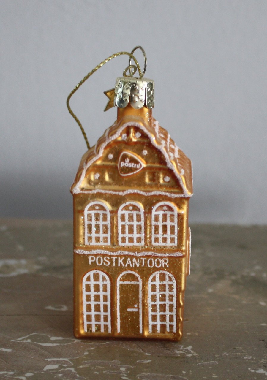 Glazen kerstbal postkantoor nr2