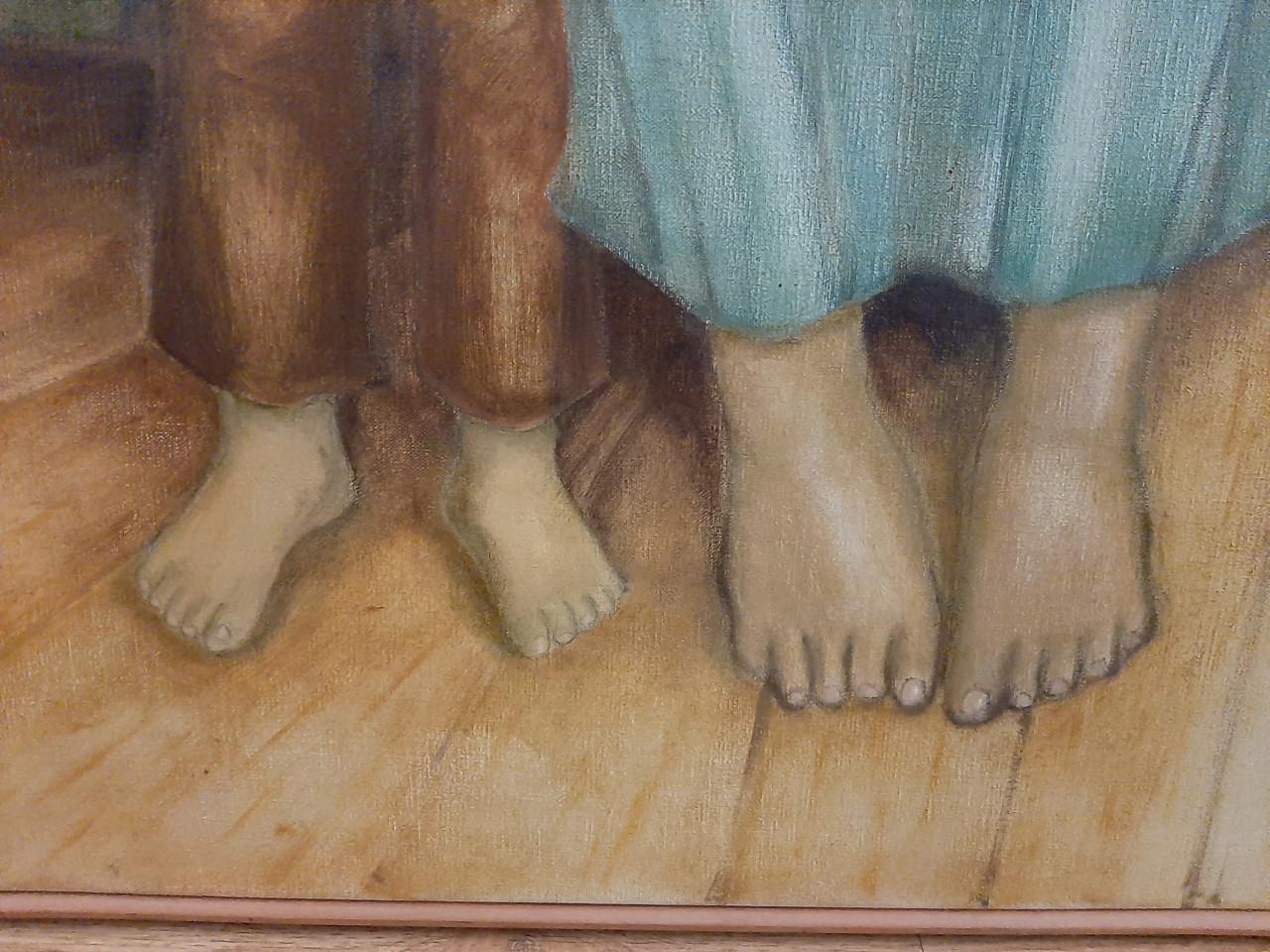 Schilderij Marja de Lange (2 kinderen)