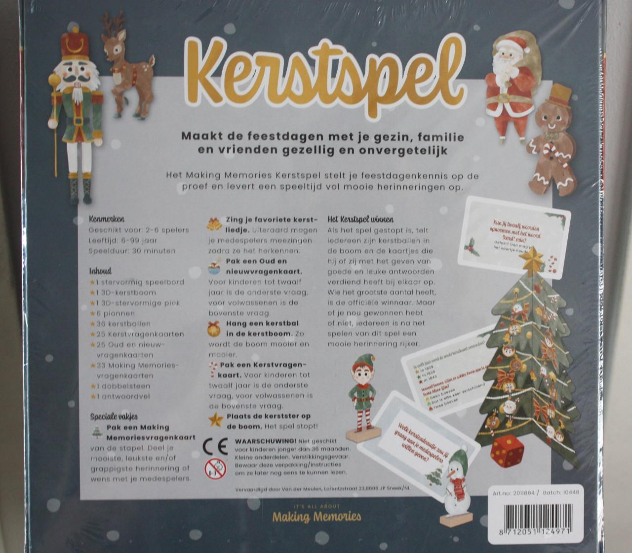 Nieuw in verpakking kerst spel