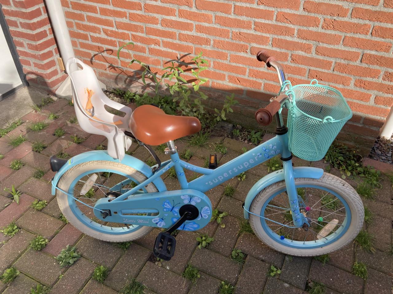 Supersuper meisjesfiets 16”