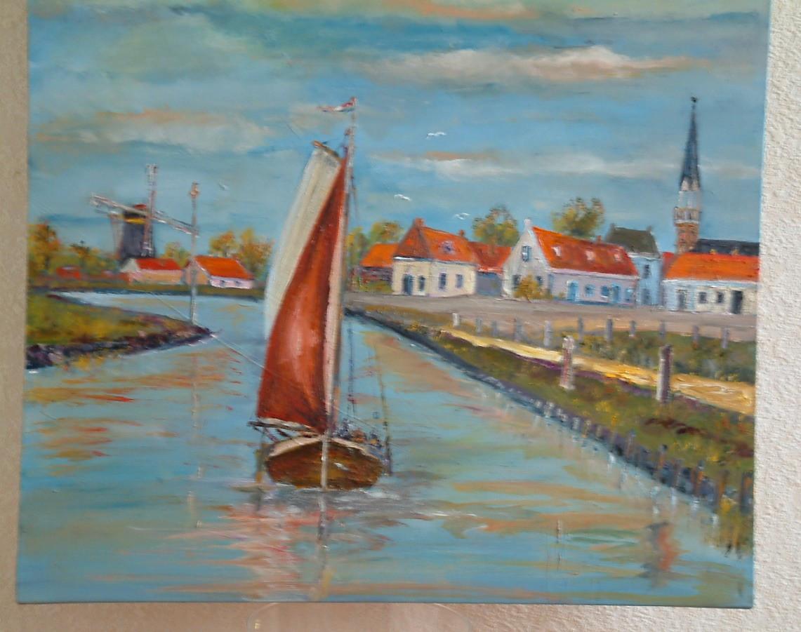 Arnemuiden  Kanaal met aankomt Hengst opendag