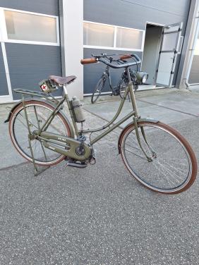 Fiets met Mosquito hulpmotor
