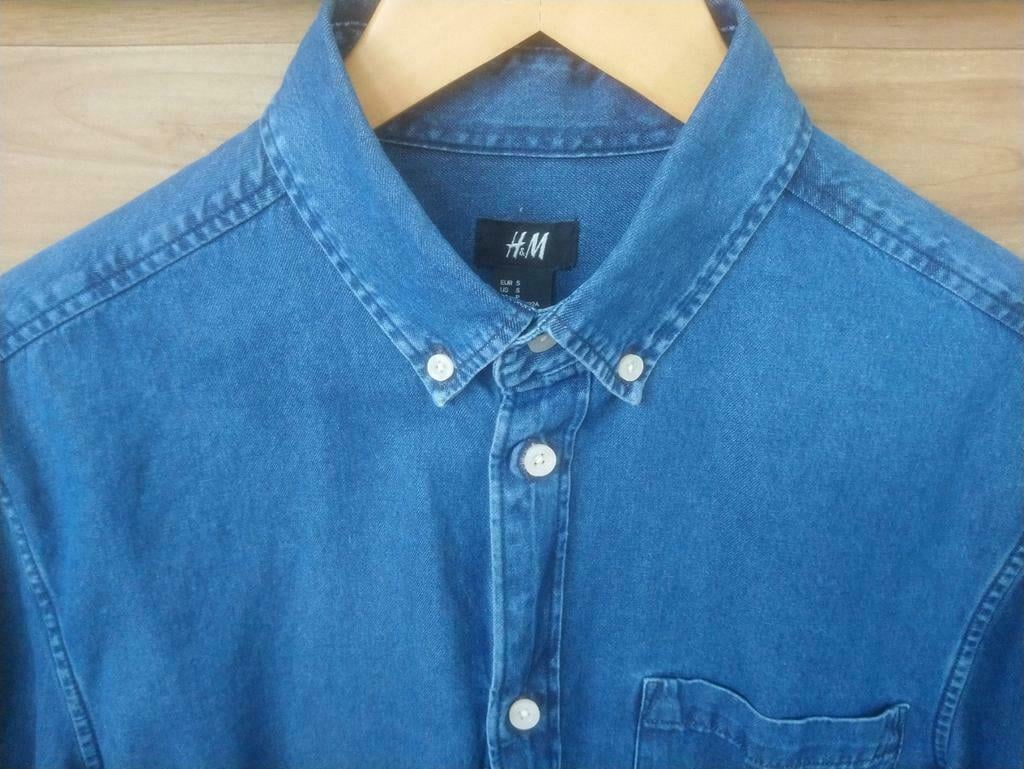 H&M denim overhemd, mt S - NIEUW