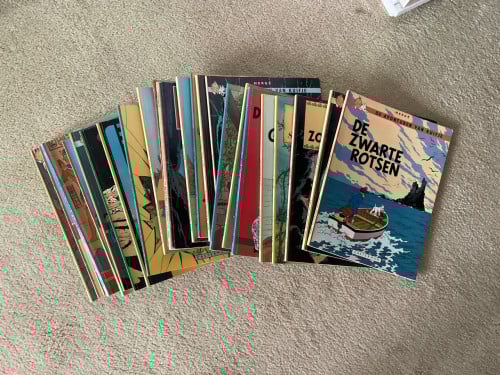 Kuifje stripboeken te koop 24 stuks.