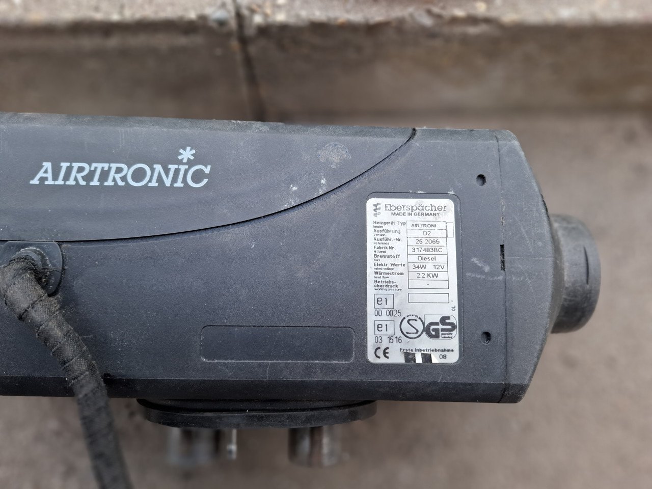 Eberspacher airtronic d2 standkachel 12V Diesel Camper