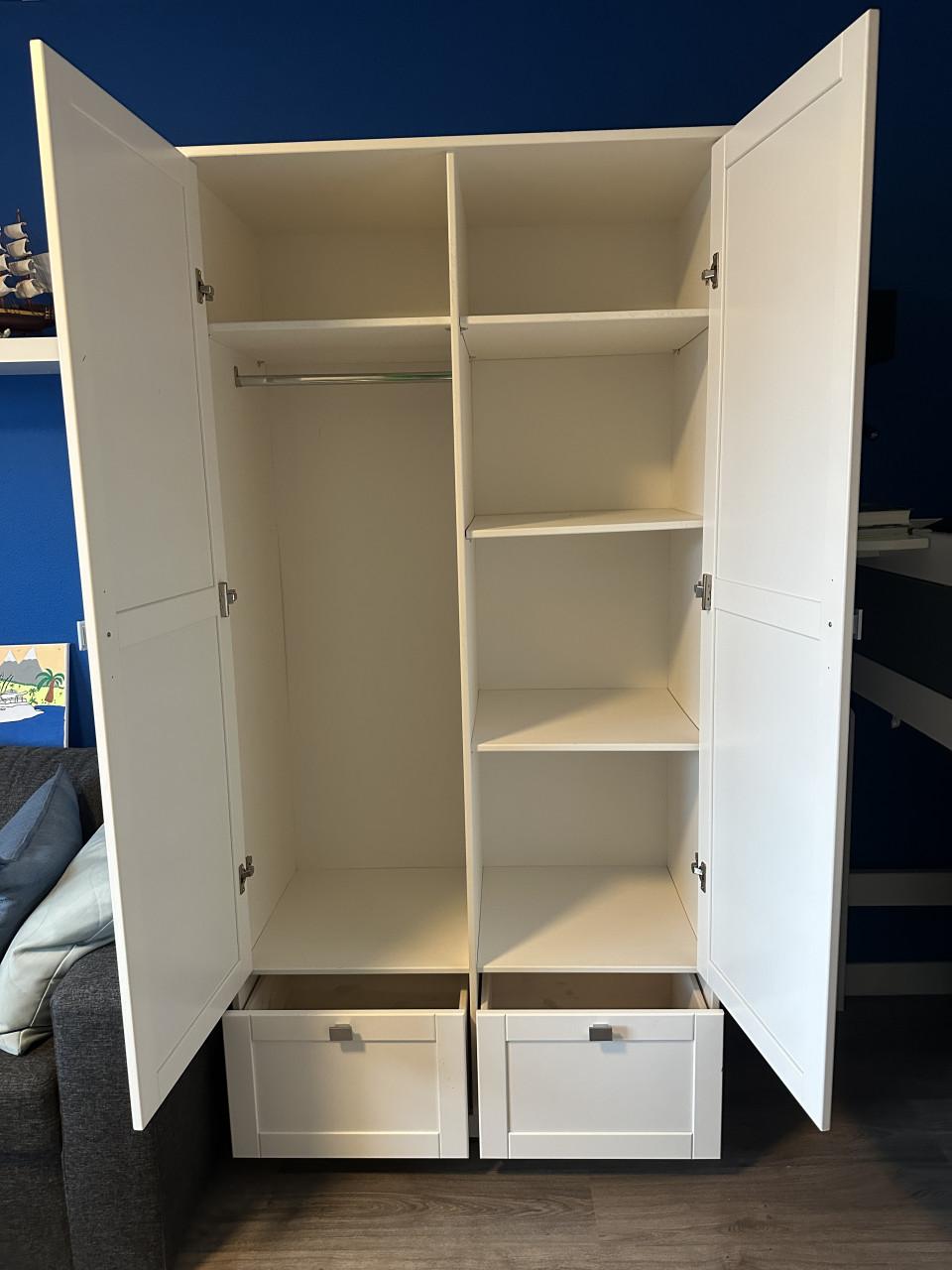 Bopita kledingkast wit (200x100)