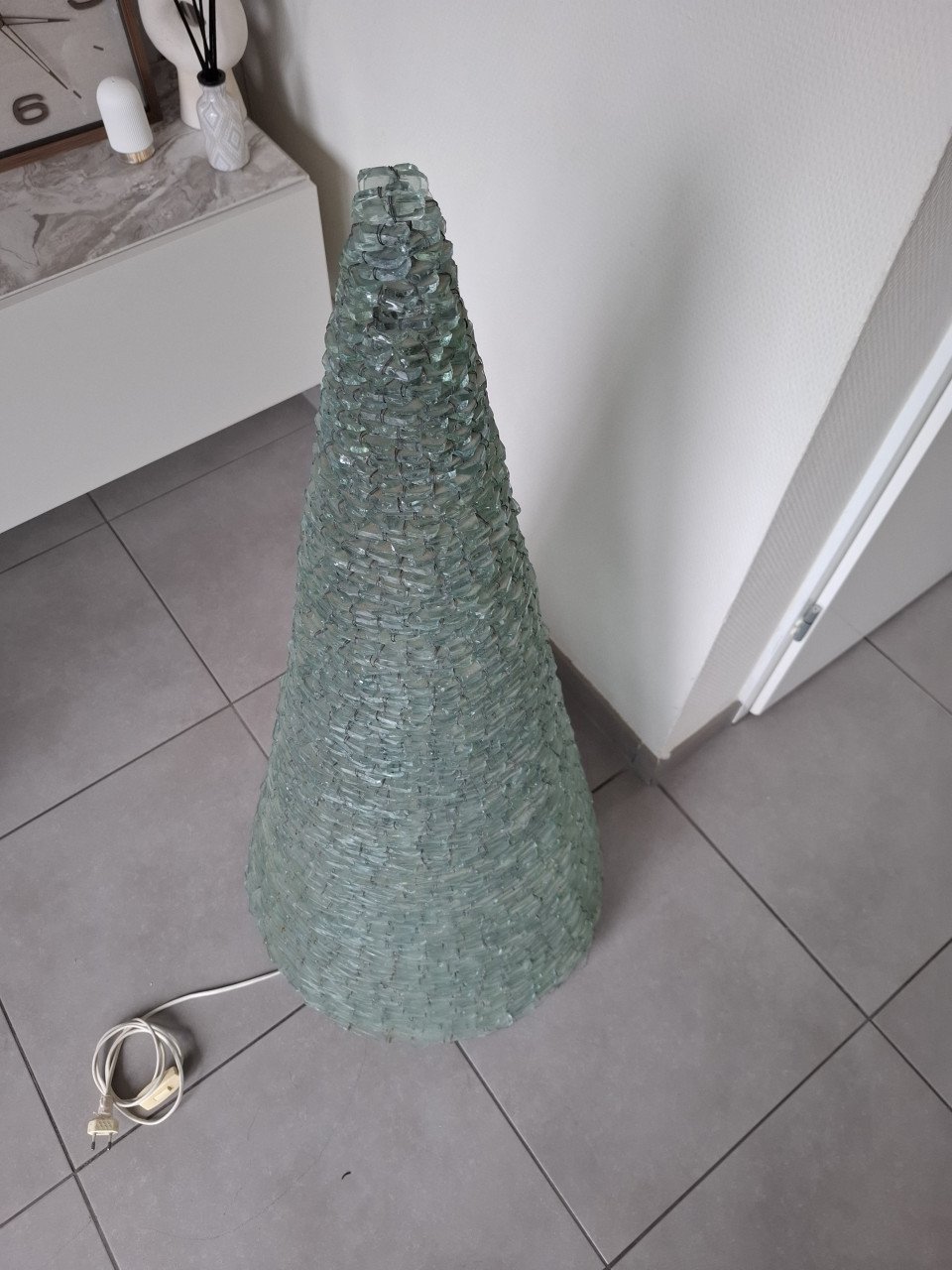 Vintage piramide  groote zware lamp