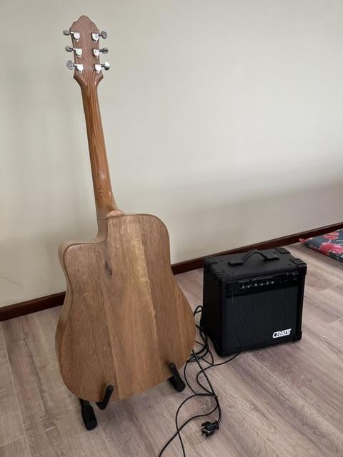 Gitaar met versterker