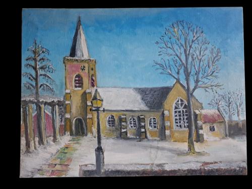 Schilderij Kerk Oudelande