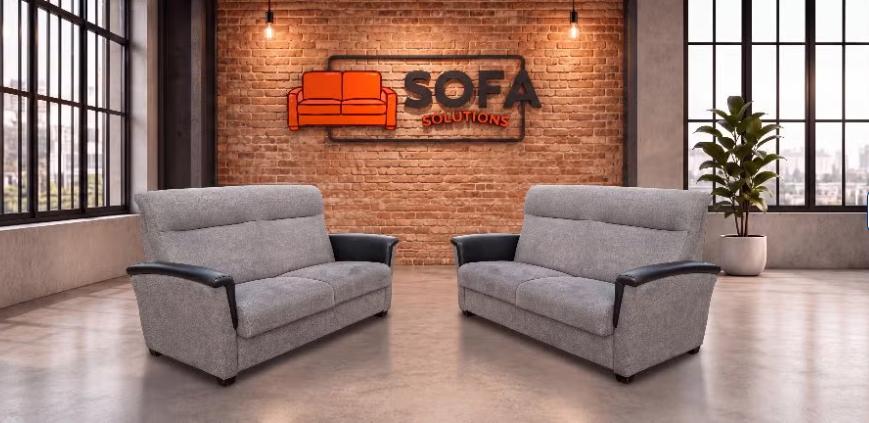 3 + 2.5 Zits Antraciet Bankstel-Verstelbaar Lounge Comfort-Gratis Levering