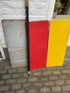 Vintage metalen wandrek