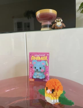 Mini bouwpakket – Blauwe muis (nieuw & ongeopend)