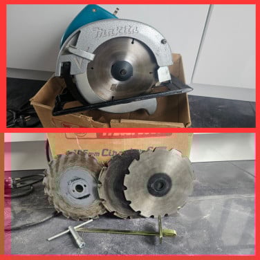 Makita Cirkelzaag SR1800 – 1200W met zaagbladen en originele doos