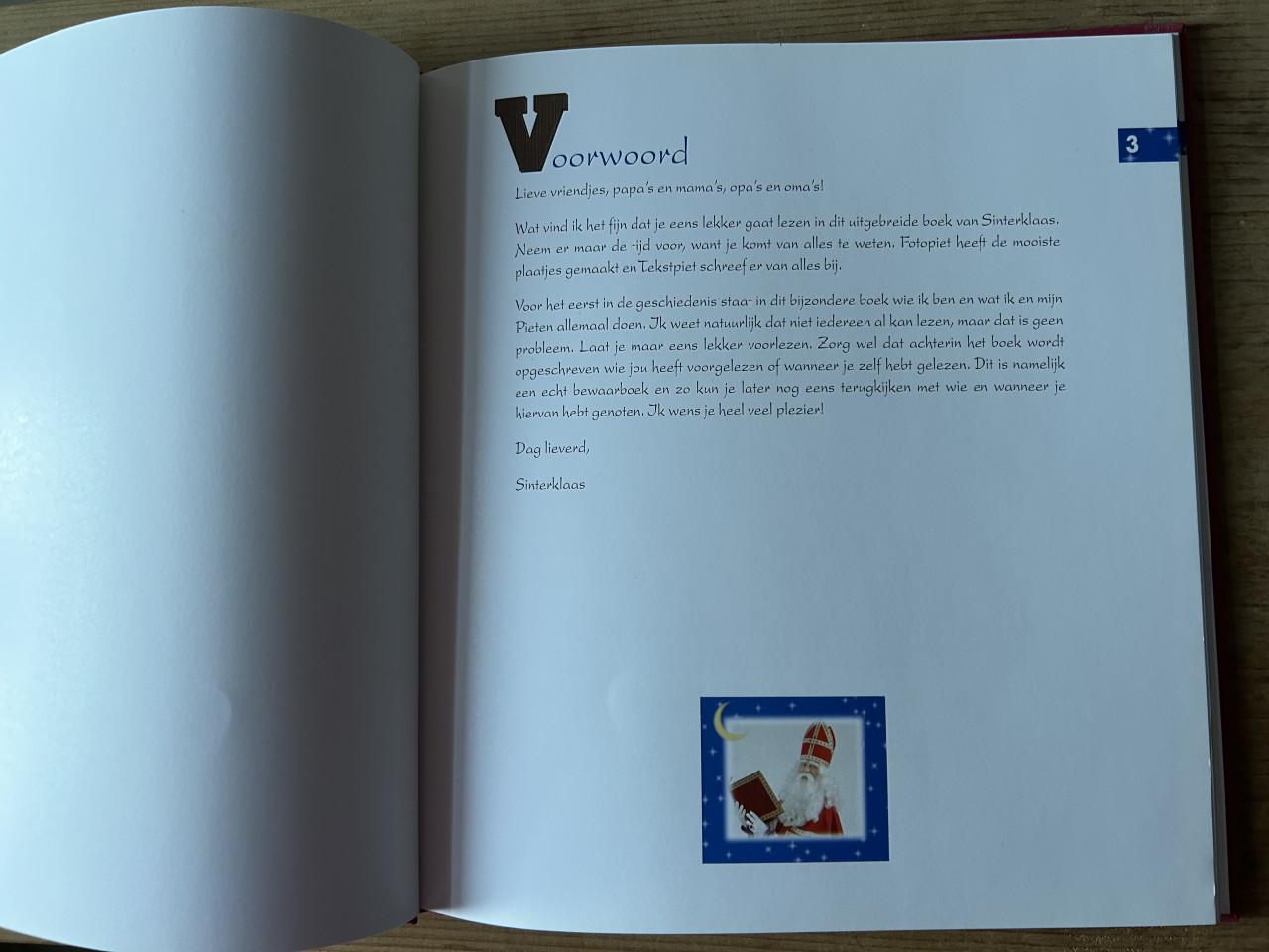 Het document van Sinterklaas