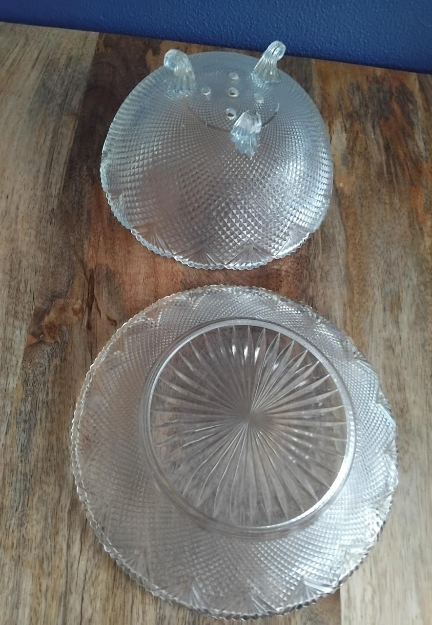 VERKOCHT! Antiek Fruittest / Waaierglas