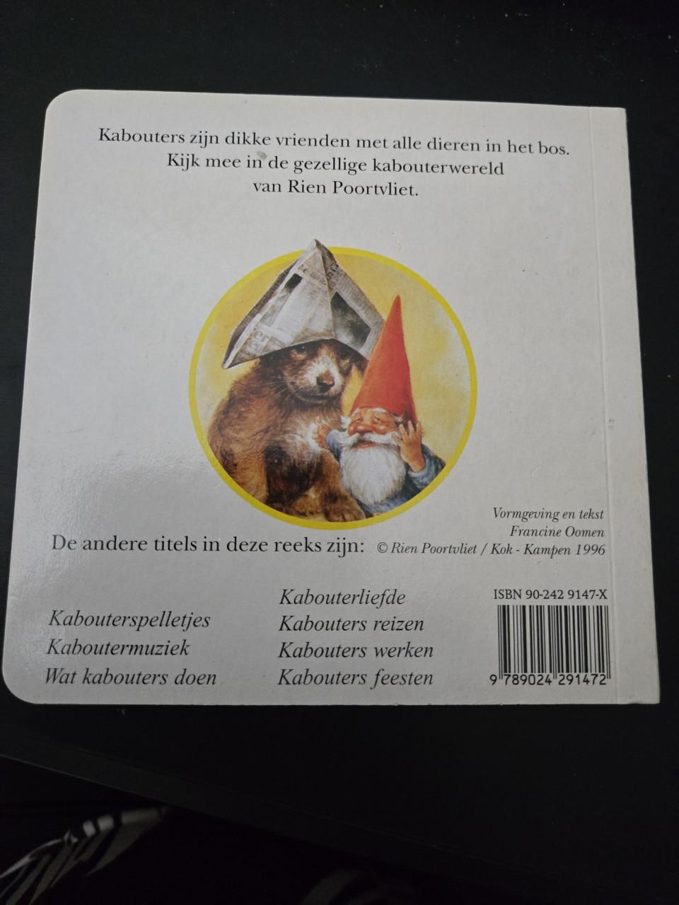Kinderboek "Kabouter vriendjes",  1996 geïllustreerd door Rien Poortvliet.