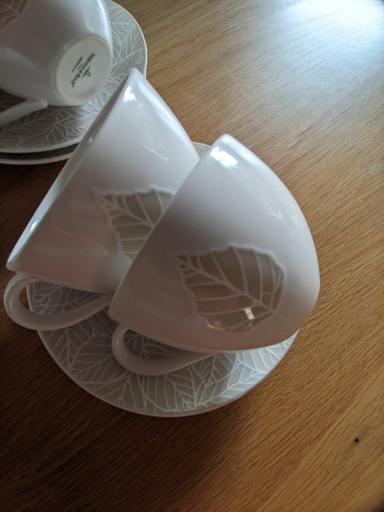 Kop en schotel 6 stuks