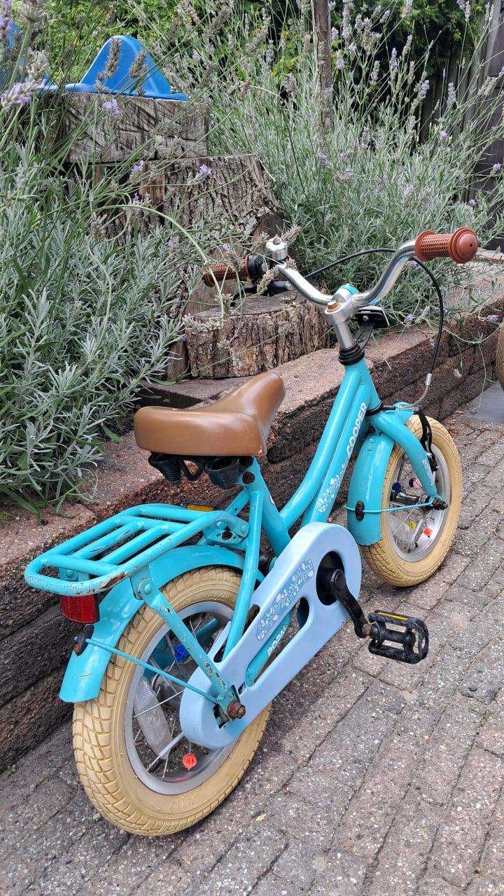 Popal 12,5 inch fiets met zijwielen