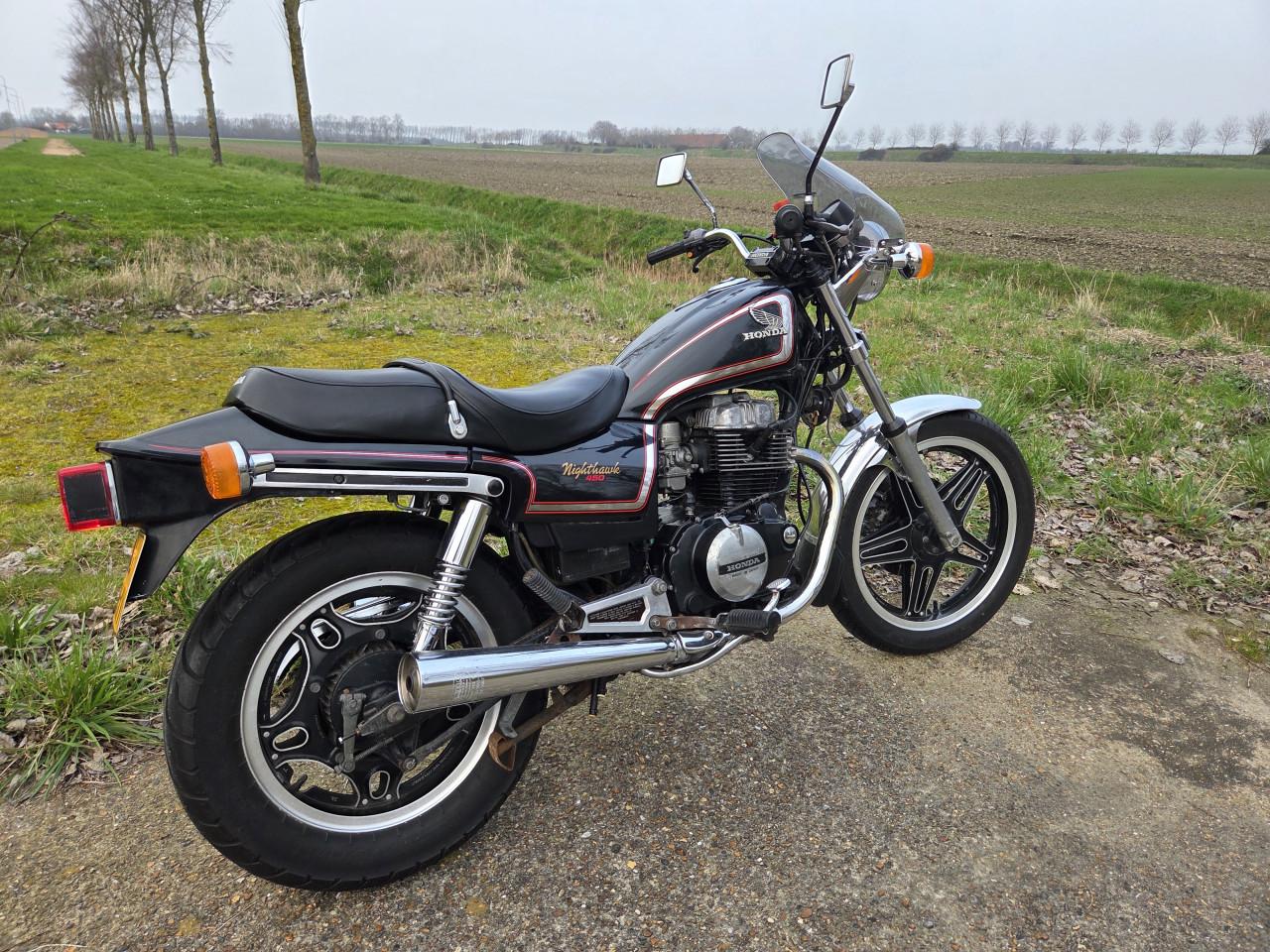 Honda CB450 Nighthawk (A2 Geschikt) 32Kw inruil mogelijk!