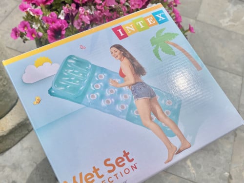 Intex lounge/luchtbed - wet set NIEUW