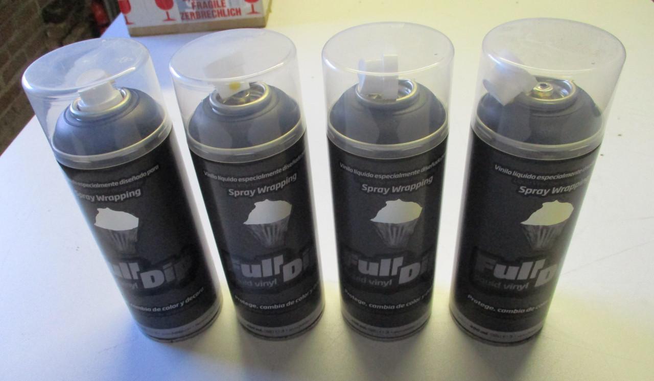 Verf dip spuitbussen   11 stuks       (Nieuw)