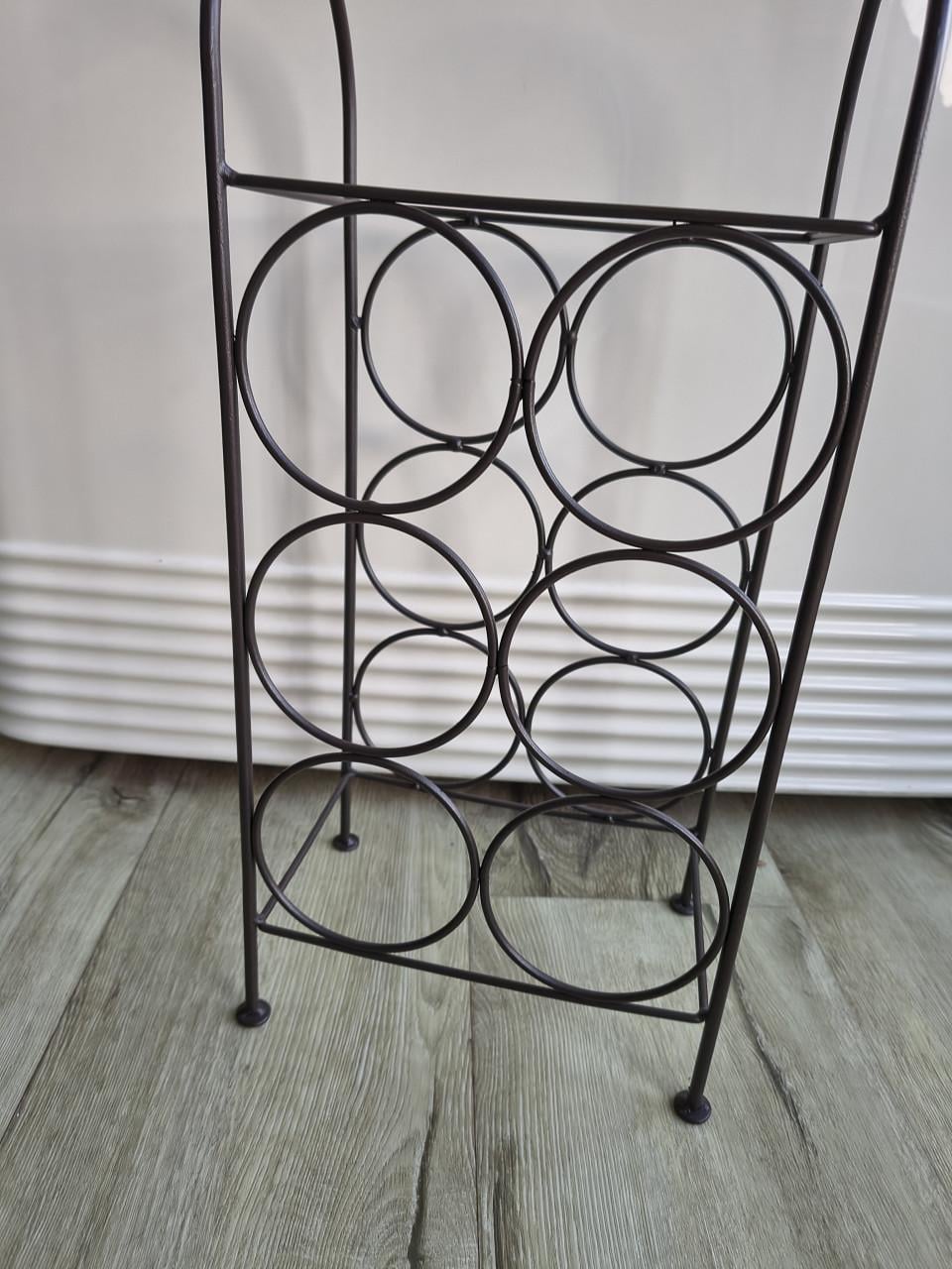 Prachtig metalen wijnrek, wijnhouder. Stevig flessenrek.