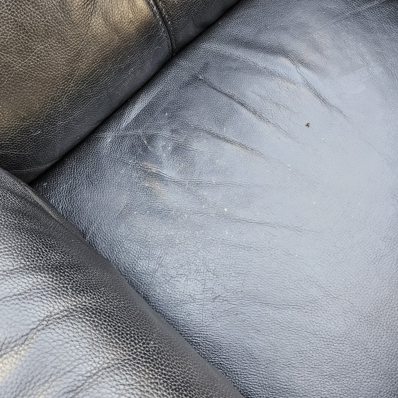 Relaxfauteuil elektrisch, zwart, leer