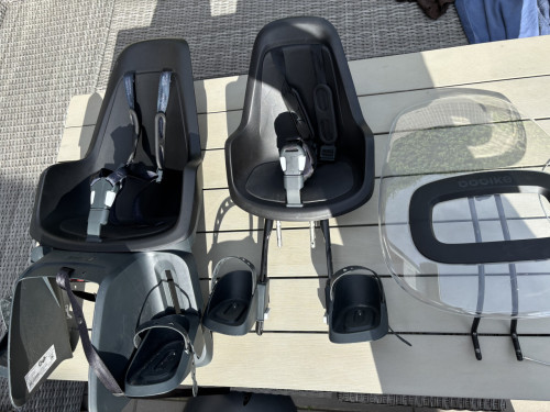 Bobike Fietsstoeltjes urban black + windscherm