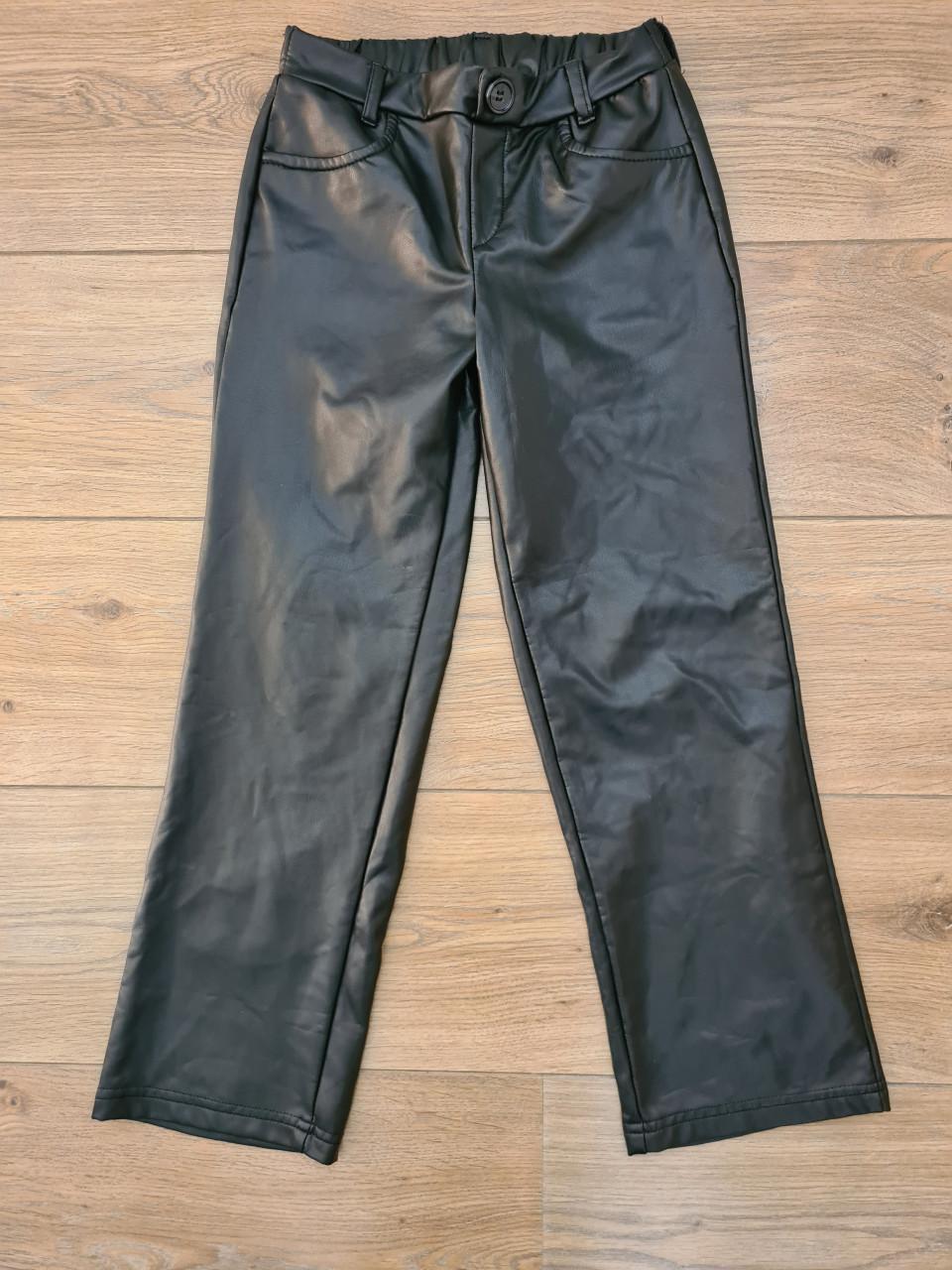 Zwarte PU  Leren Broek van Zeeman Maat 122