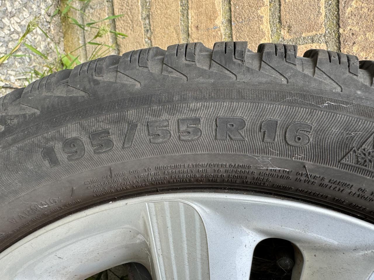 4 Michelin winterbanden 16 inch