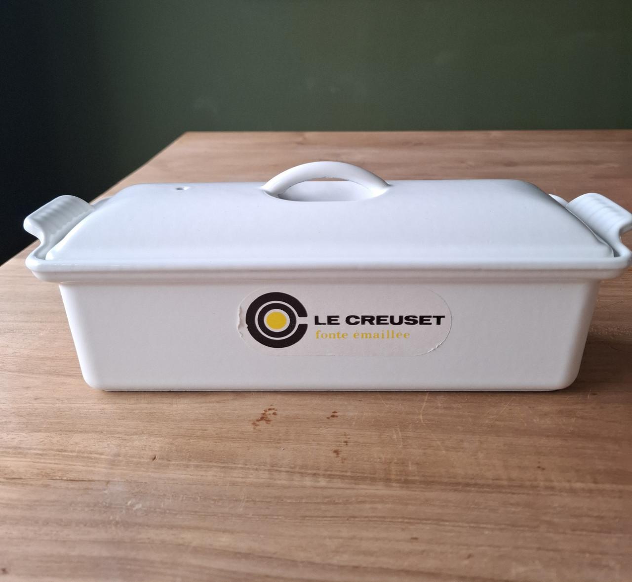 Le Creuset wit emaille terrine binnenmaat 26cm x 8cm