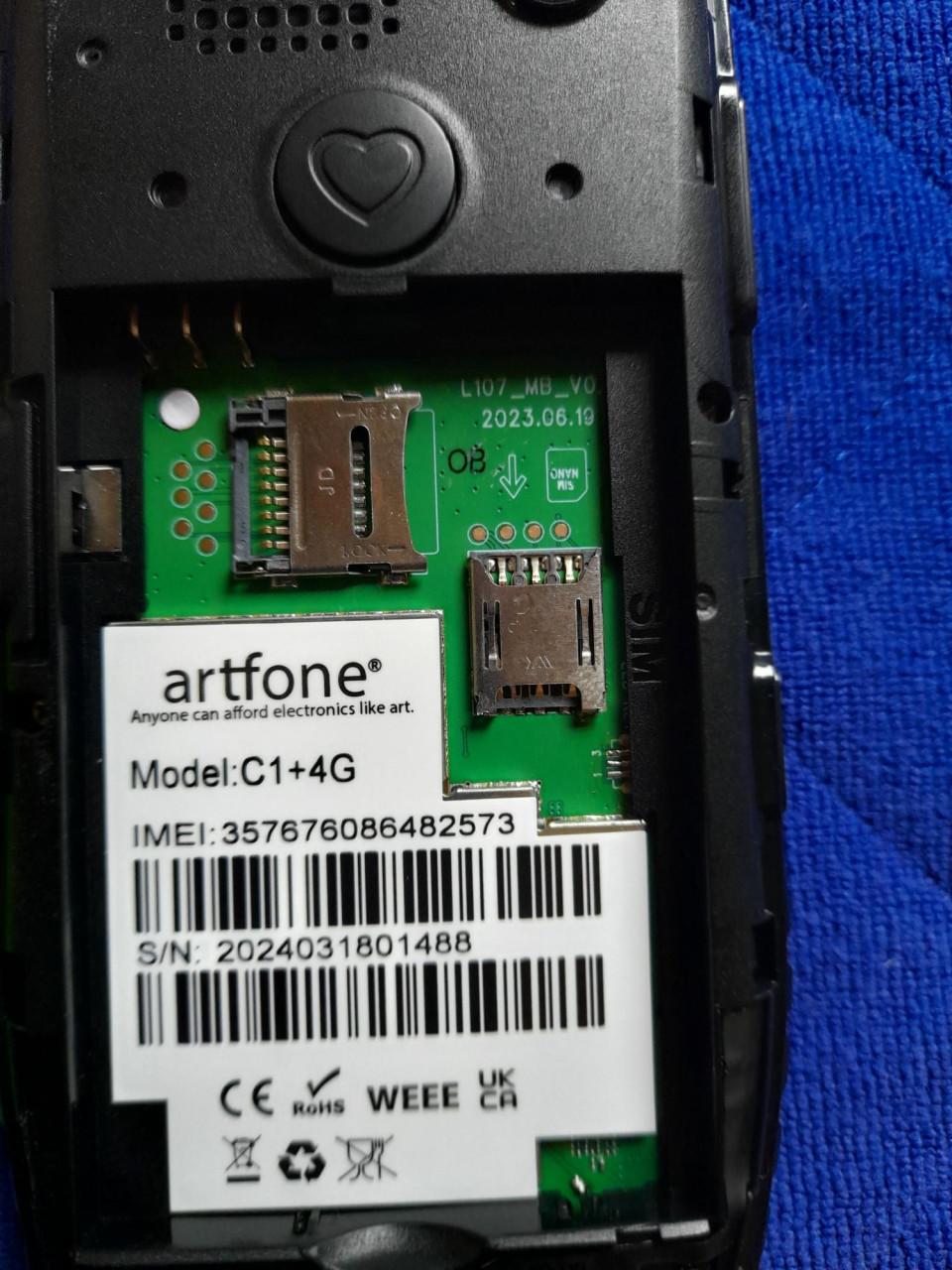 Telefoon prepaid van het merk Artfone