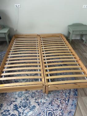 Houten bed