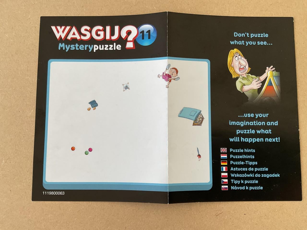 WASGIJ Mystery puzzel van 500 stukjes.  Compleet. Titel: childcare.