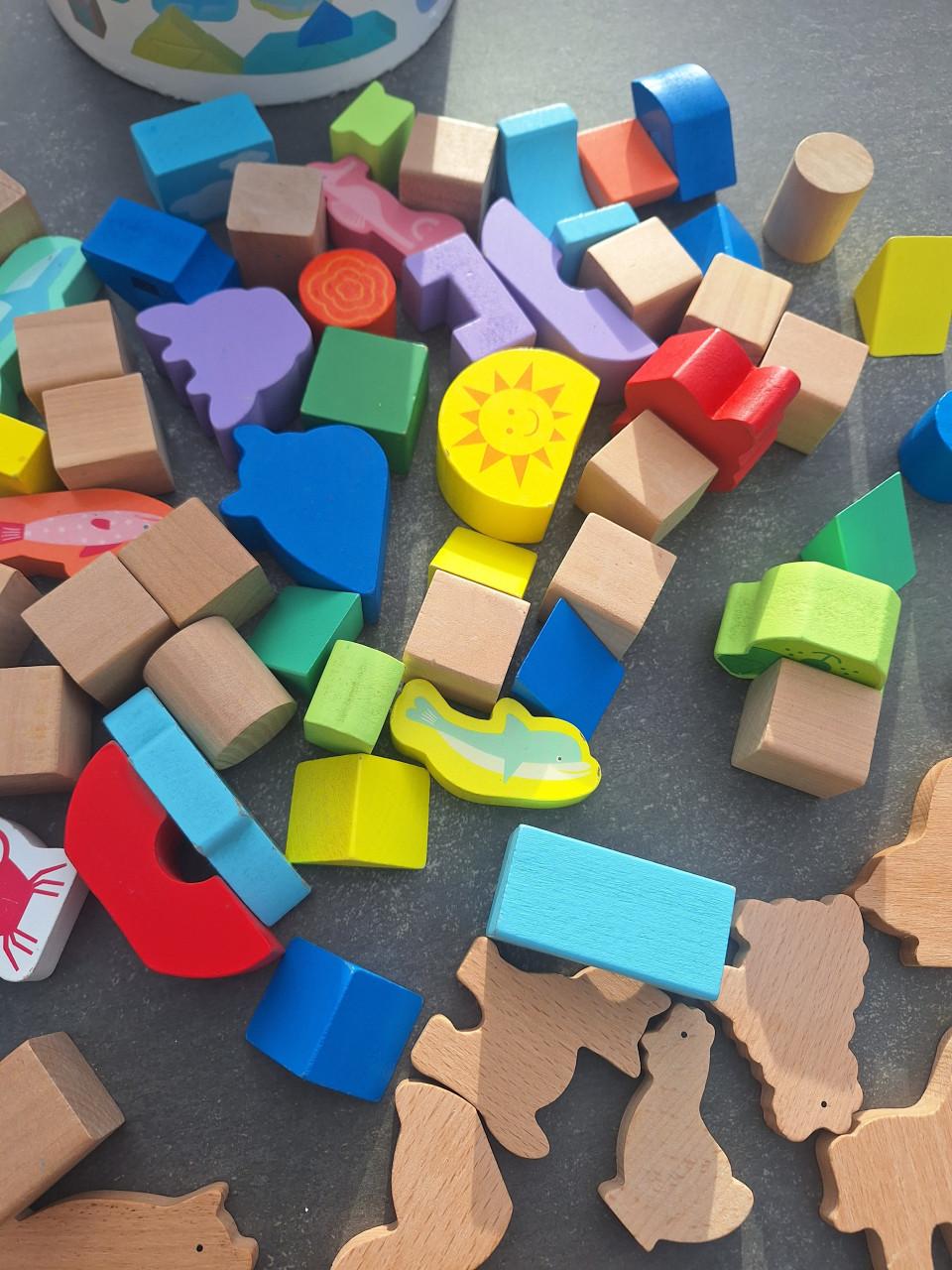 Speelgoed houten blokken