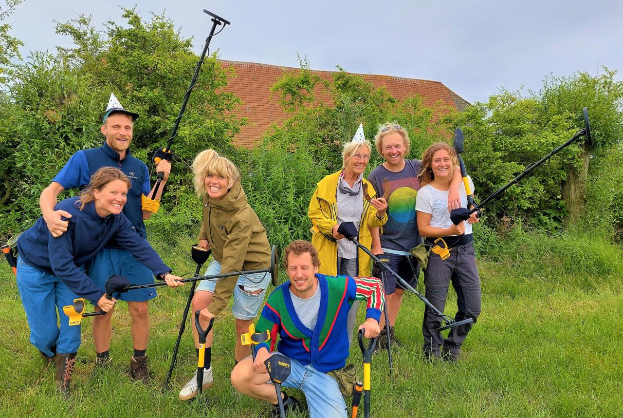 Metaaldetectie workshops op weilanden, akkers en boomgaarden