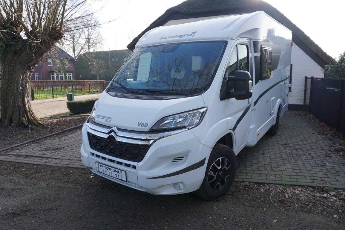 Sunlight V60 Adventure Edition 2021 met 65.000km in goede staat!