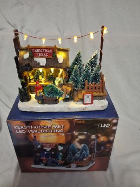 Kersthuisje christmas trees