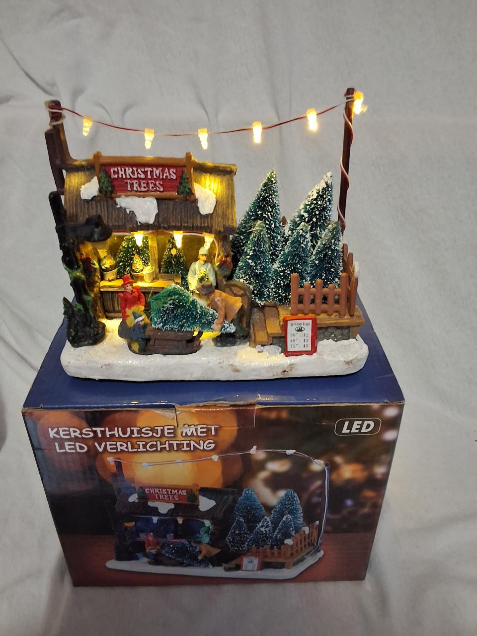 Kersthuisje christmas trees