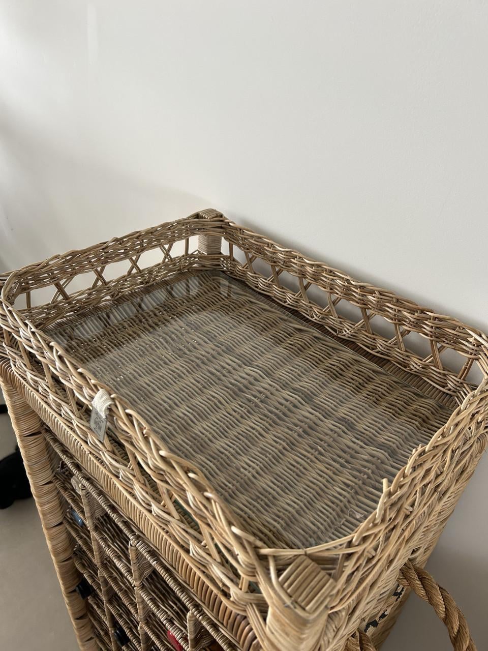 Riviera Maison Rustic Rattan Wine Rack