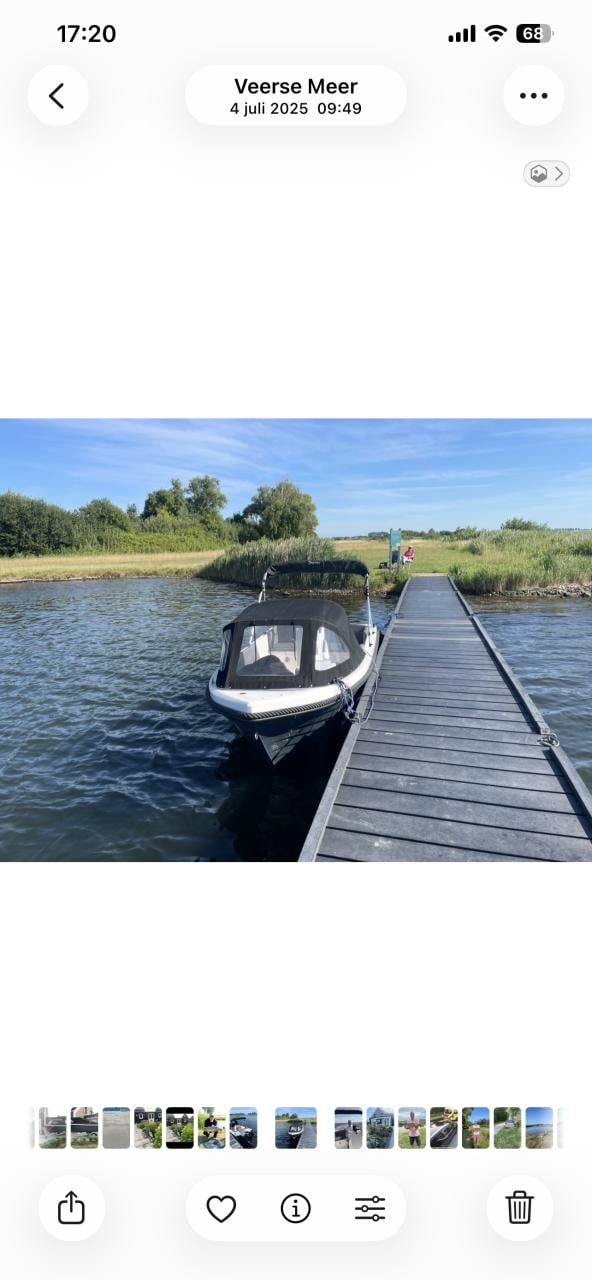 Te koop Flippersloep 485 zo goed als nieuw met Suzuki 15 pk