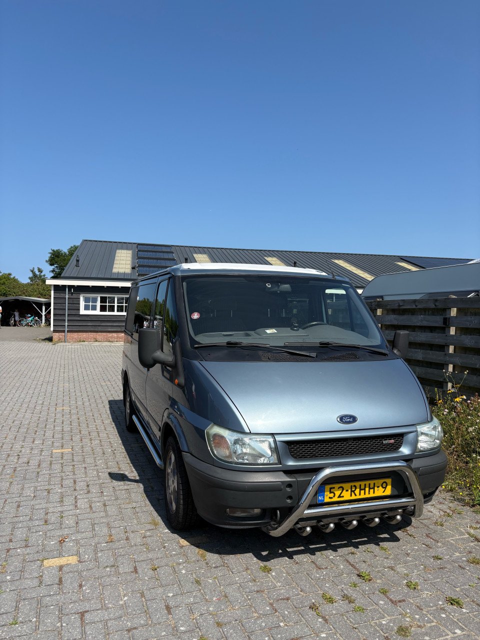 Ford Transit Camperbus 2003 – Airco, 2-3 pers, nieuw slaapdak