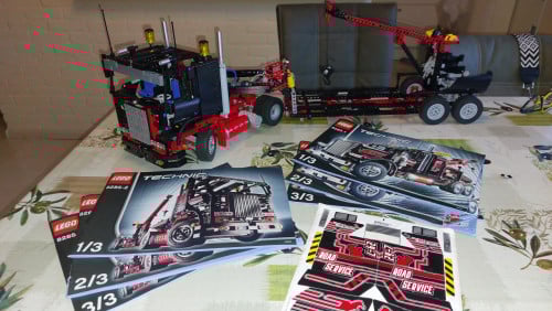 Lego technic 8285 vrachtwagen met oplegger