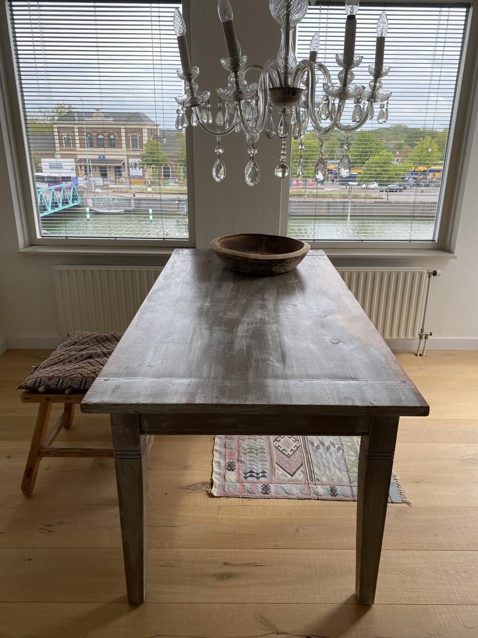 Fantastische massief grenen eettafel