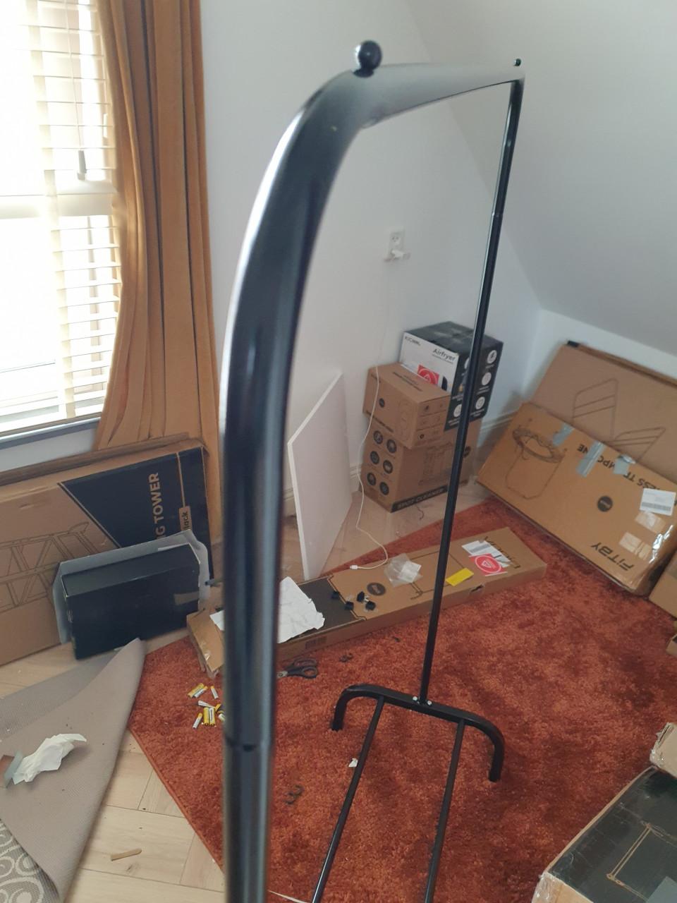 Vonia kledingrek zwart met schoenenrek | nieuw in doos