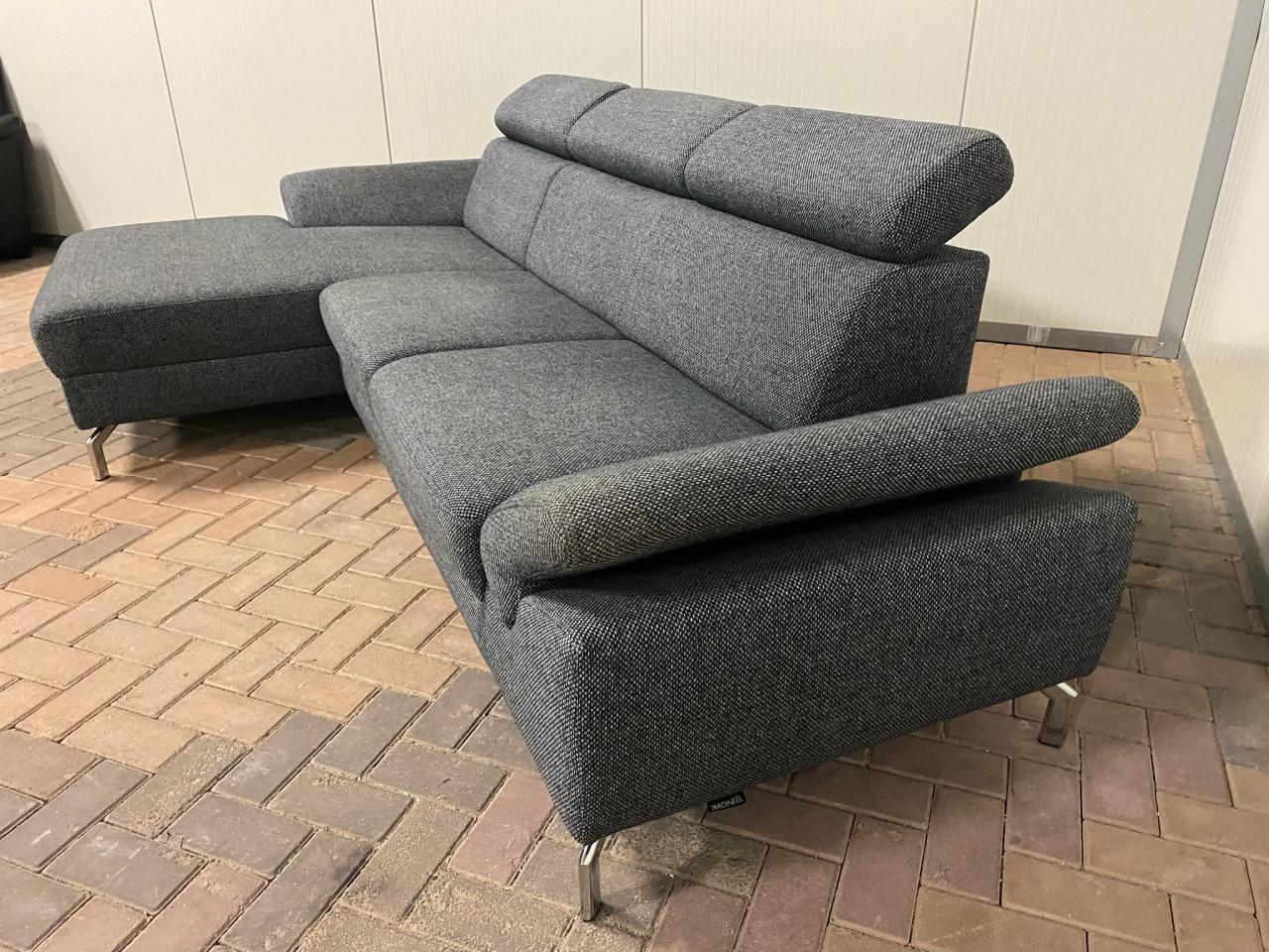 Montel Grijze Stoffen Hoekbank – Gratis Levering NL & BE