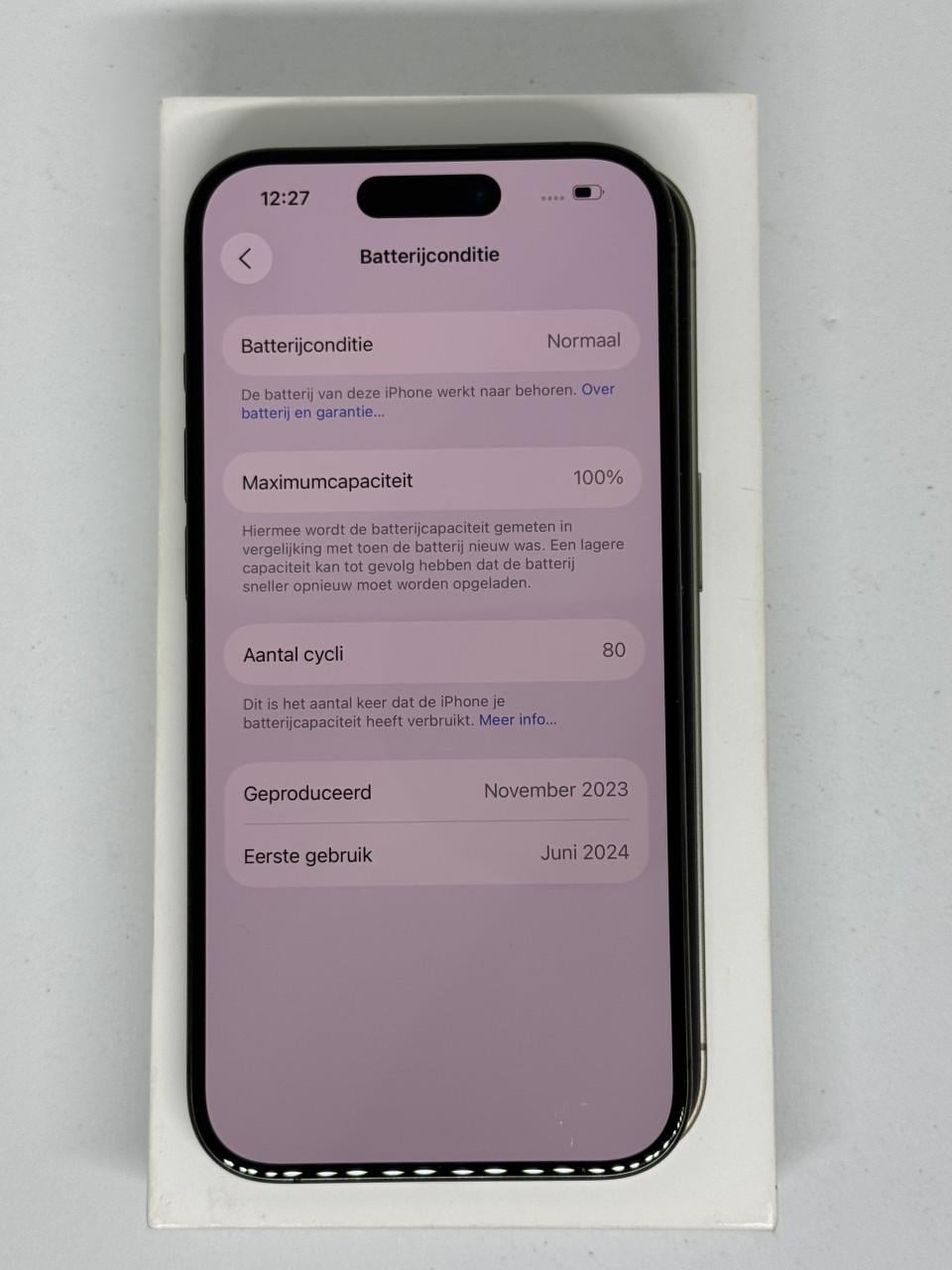IPhone 15Pro zwart Titanium