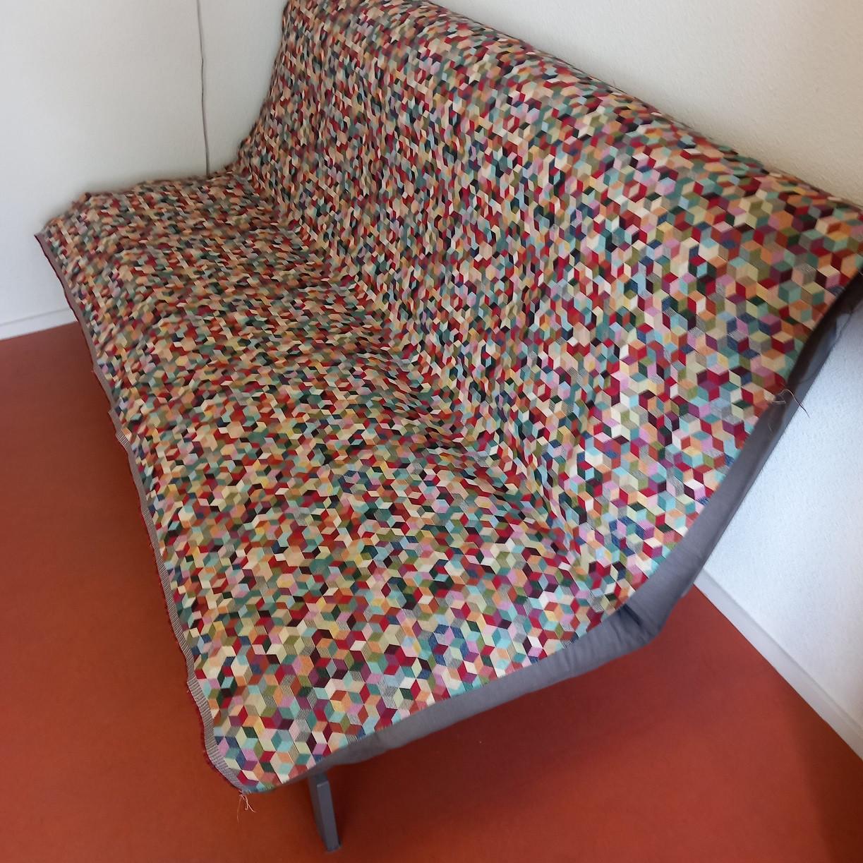 Slaapbank zwart 200 x 140 cm